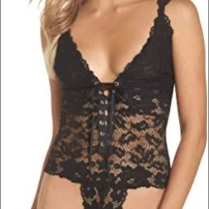 Black lace bodysuit